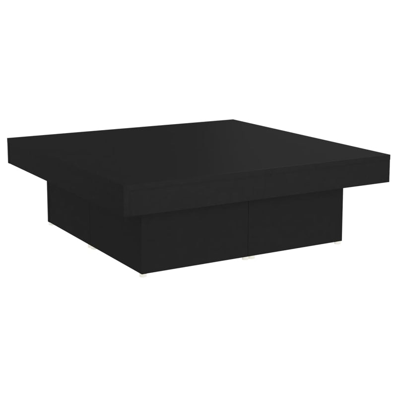 Salontafel 90x90x28 cm spaanplaat zwart