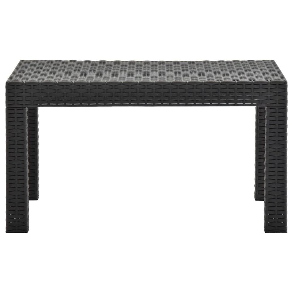 2-delige Loungeset met kussens PP rattan antracietkleurig MeubelReus
