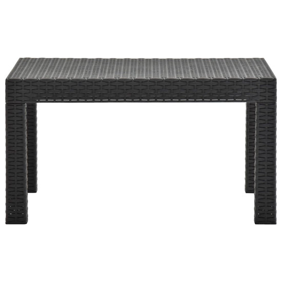2-delige Loungeset met kussens PP rattan antracietkleurig MeubelReus