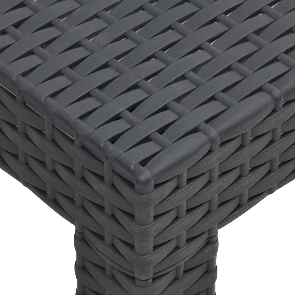 2-delige Loungeset met kussens PP rattan antracietkleurig MeubelReus