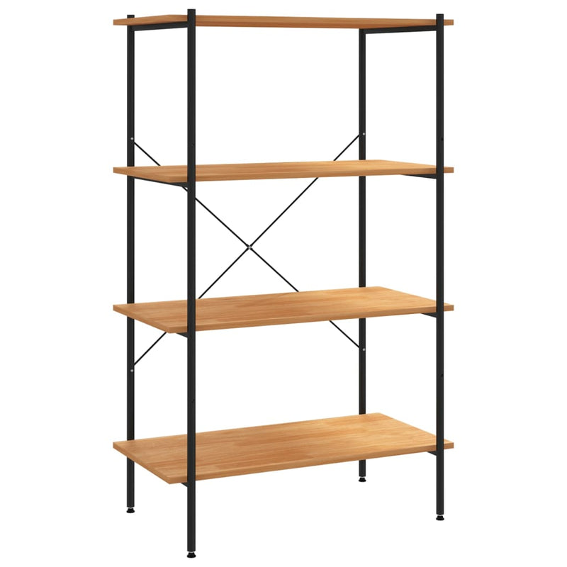 Opbergrek 4-laags 80x40x130 cm zwart en eikenkleurig MeubelReus