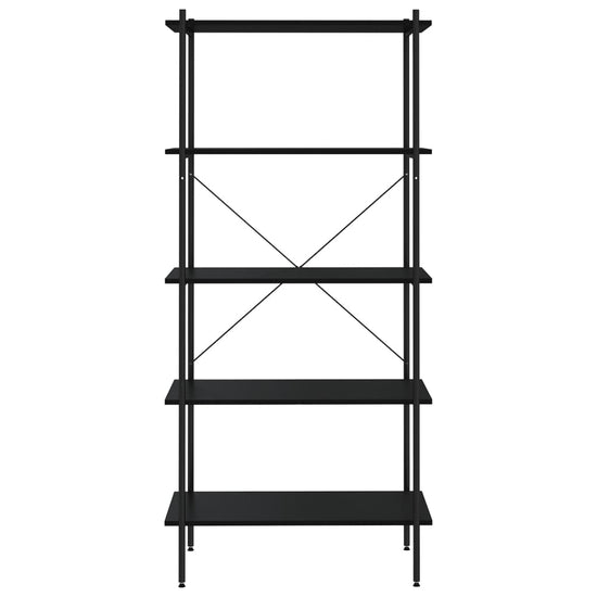 Opbergrek 5-laags 80x40x163 cm zwart MeubelReus