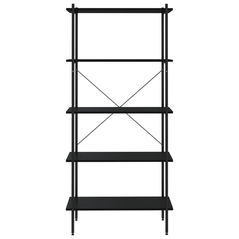 Opbergrek 5-laags 80x40x163 cm zwart MeubelReus
