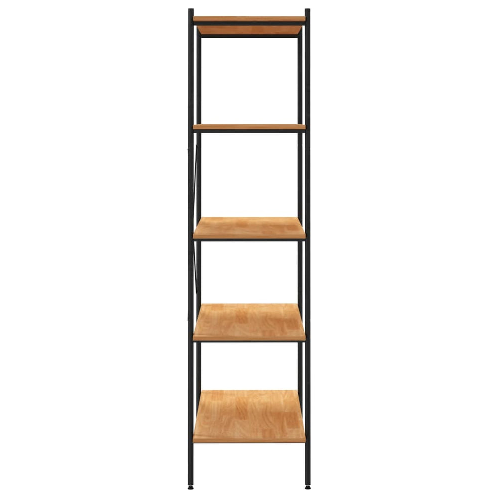 Opbergrek 5-laags 80x40x163 cm zwart en eikenkleurig MeubelReus