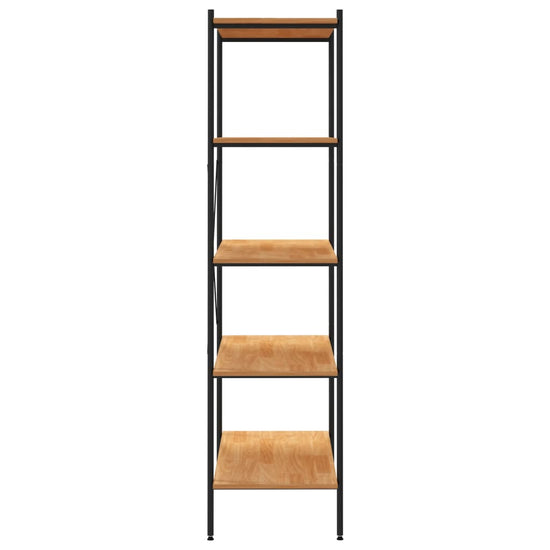 Opbergrek 5-laags 80x40x163 cm zwart en eikenkleurig MeubelReus