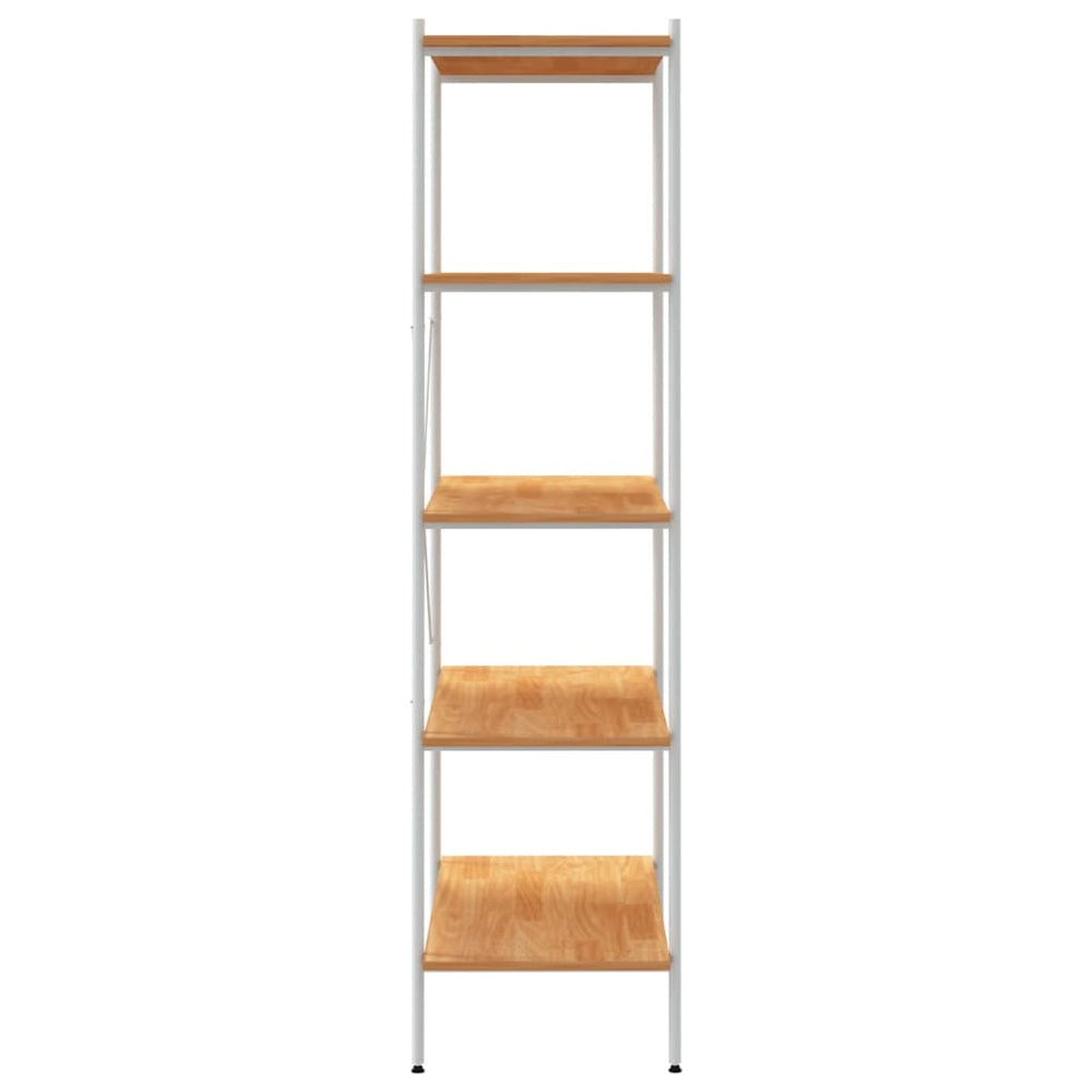 Opbergrek 5-laags 80x40x163 cm wit en eikenkleurig MeubelReus