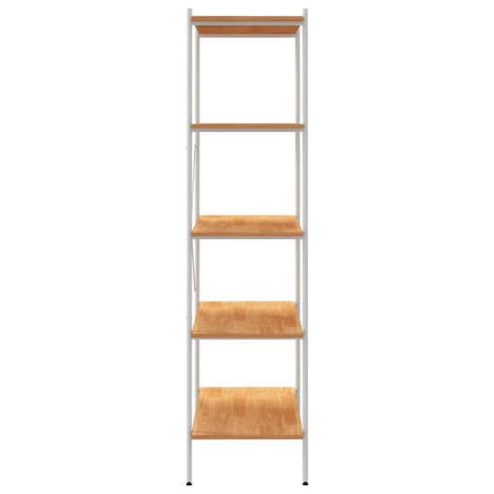 Opbergrek 5-laags 80x40x163 cm wit en eikenkleurig MeubelReus