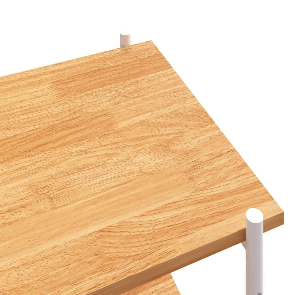 Opbergrek 5-laags 80x40x163 cm wit en eikenkleurig MeubelReus