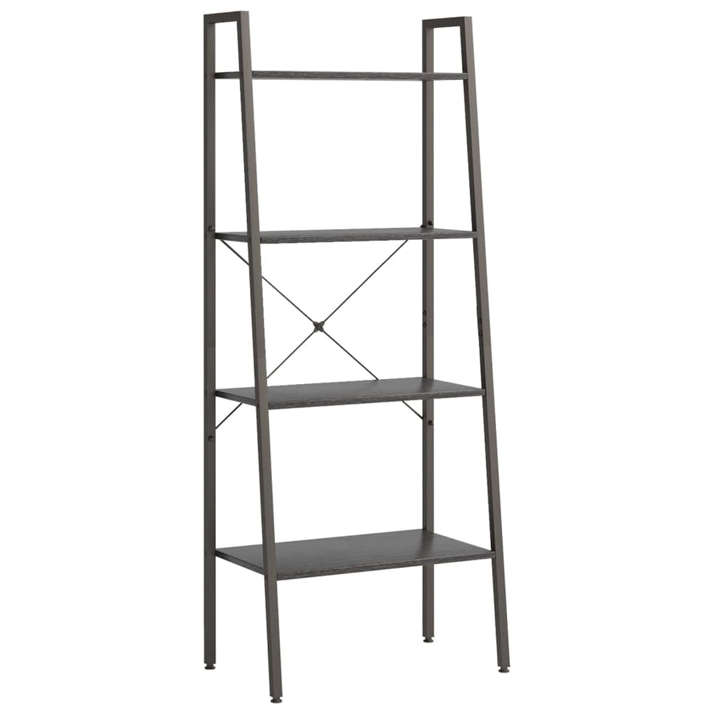 Opbergmeubel met 4 schappen 56x35x140 cm zwart MeubelReus