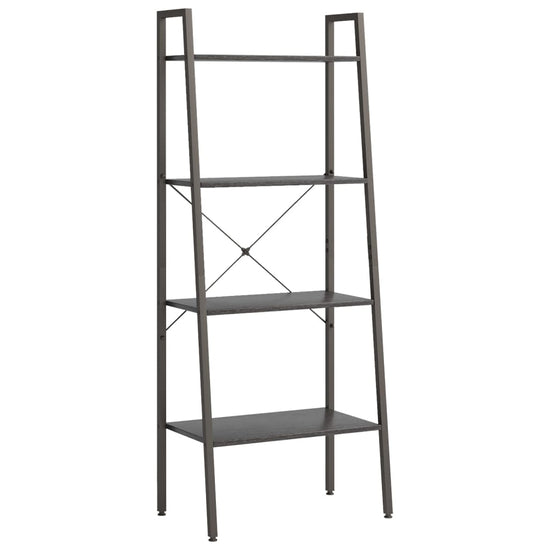Opbergmeubel met 4 schappen 56x35x140 cm zwart MeubelReus