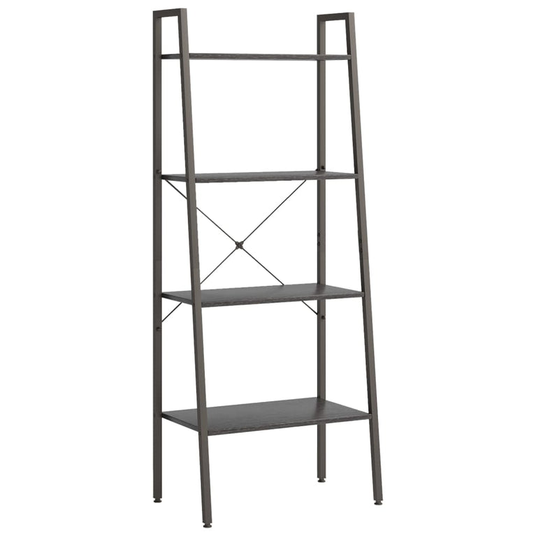 Opbergmeubel met 4 schappen 56x35x140 cm zwart MeubelReus