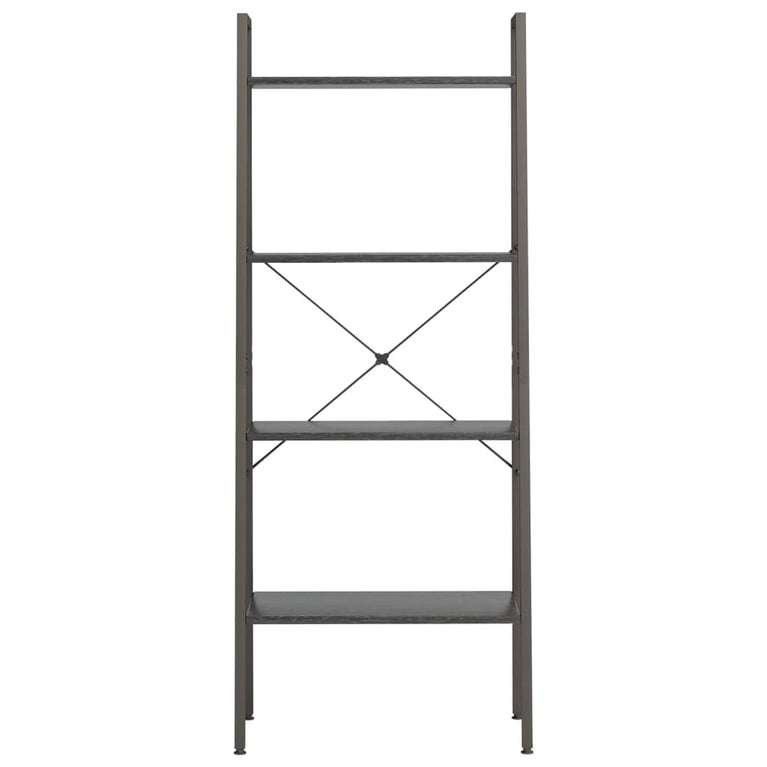 Opbergmeubel met 4 schappen 56x35x140 cm zwart MeubelReus