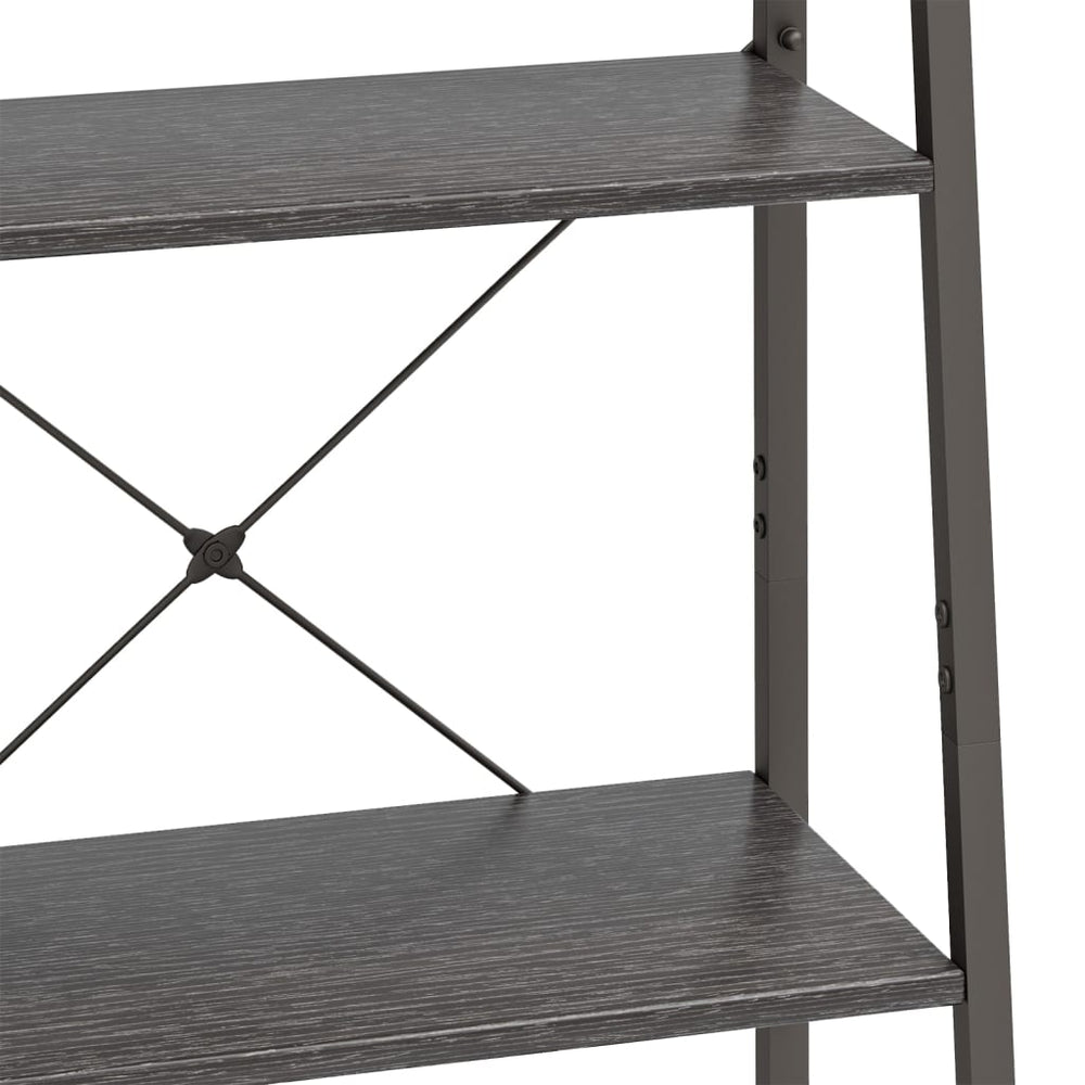 Opbergmeubel met 4 schappen 56x35x140 cm zwart MeubelReus