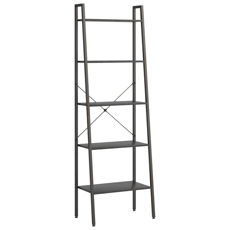 Opbergmeubel met 5 lagen 56x35x174 cm zwart