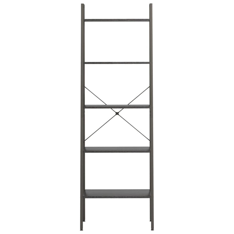 Opbergmeubel met 5 lagen 56x35x174 cm zwart