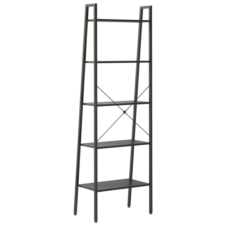 Opbergmeubel met 5 lagen 56x35x174 cm zwart