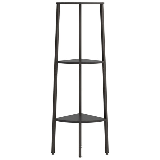 Hoekkastje met 3 schappen 45,5x31,5x120 cm zwart MeubelReus