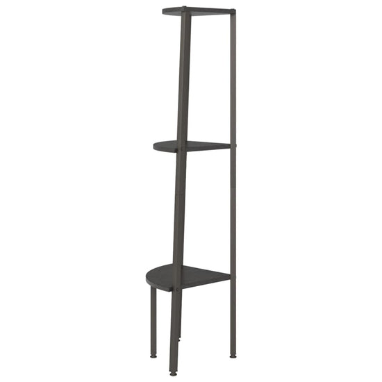 Hoekkastje met 3 schappen 45,5x31,5x120 cm zwart MeubelReus