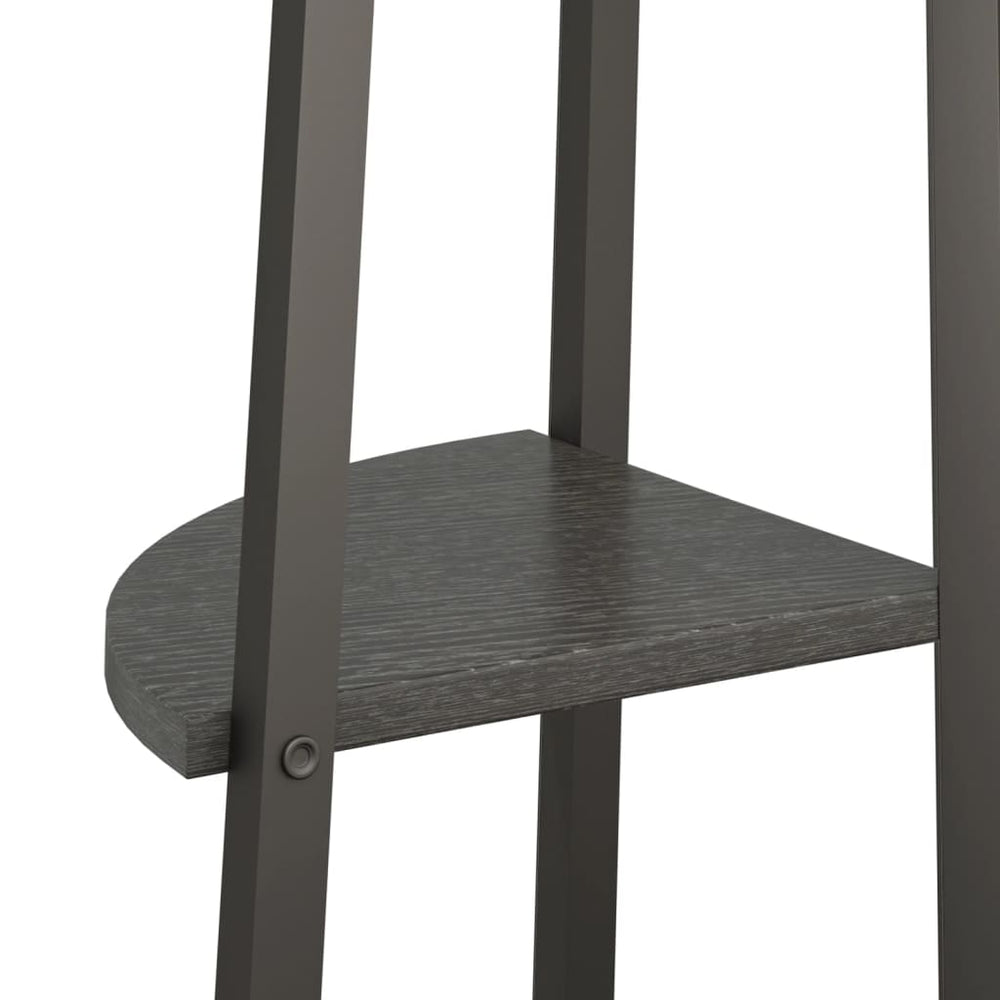 Hoekkastje met 3 schappen 45,5x31,5x120 cm zwart MeubelReus