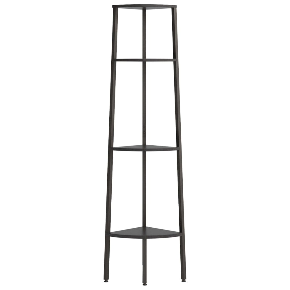 Hoekkastje met 4 schappen 45,5x31,5x150 cm zwart MeubelReus
