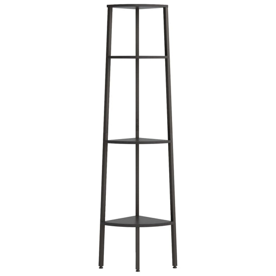 Hoekkastje met 4 schappen 45,5x31,5x150 cm zwart MeubelReus
