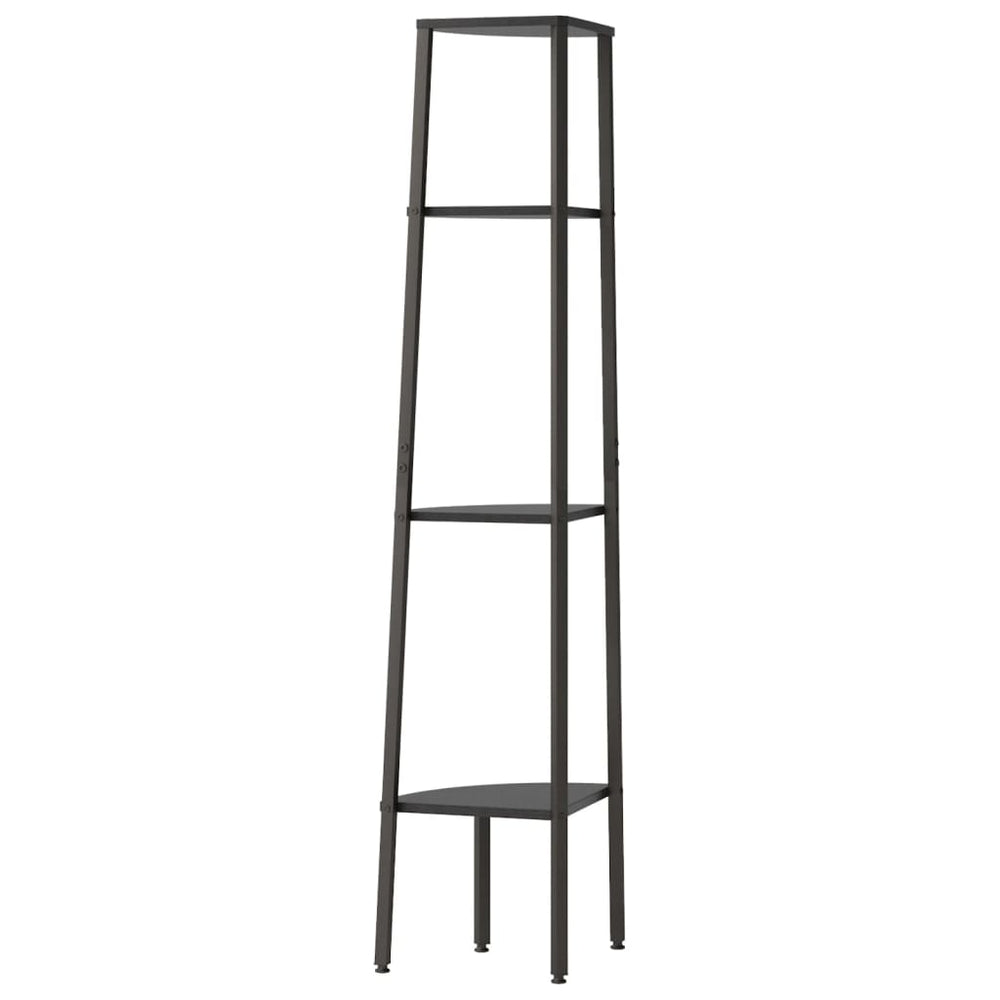 Hoekkastje met 4 schappen 45,5x31,5x150 cm zwart MeubelReus