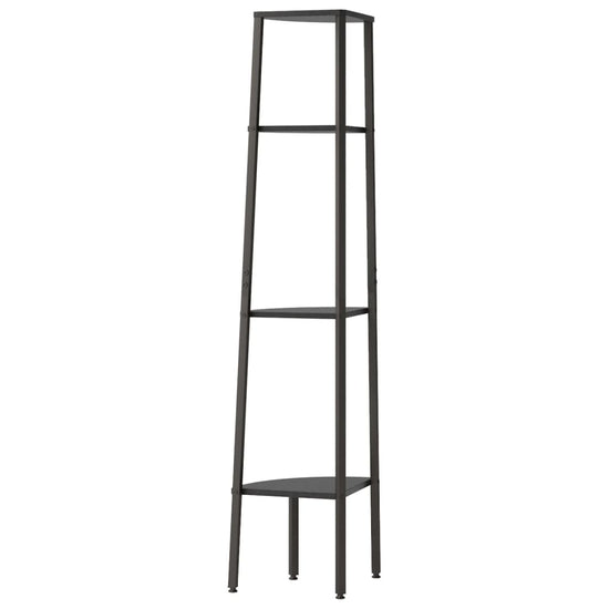 Hoekkastje met 4 schappen 45,5x31,5x150 cm zwart MeubelReus
