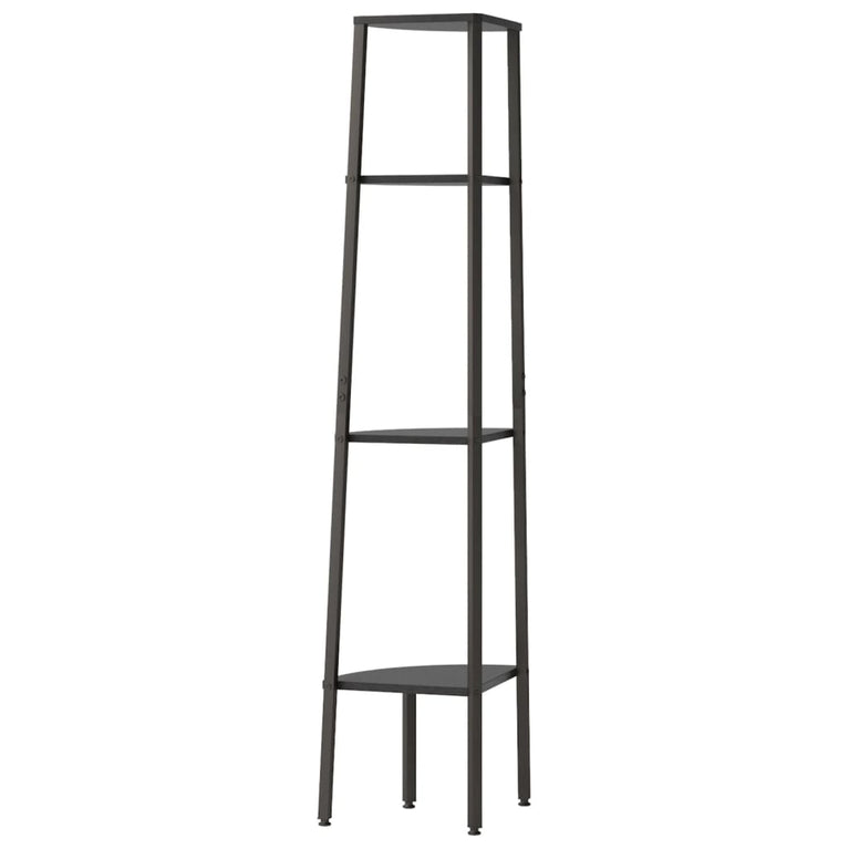 Hoekkastje met 4 schappen 45,5x31,5x150 cm zwart MeubelReus