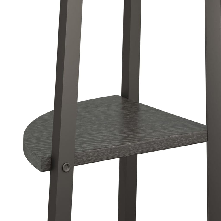 Hoekkastje met 4 schappen 45,5x31,5x150 cm zwart MeubelReus