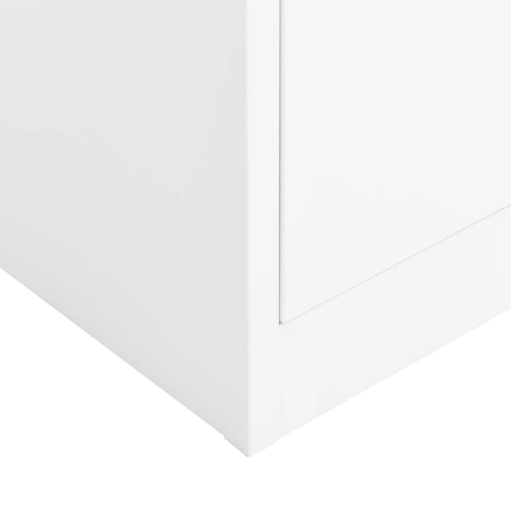 Lockerkast 90x40x180 cm staal wit MeubelReus