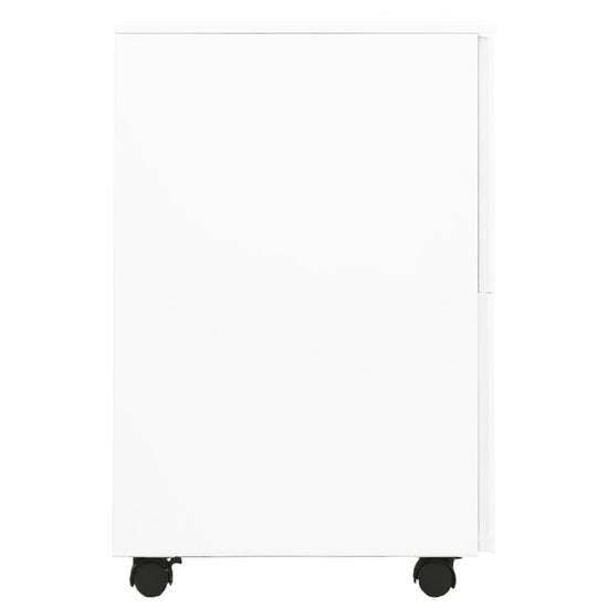 Ladeblok verrijdbaar 39x45x67 cm staal wit MeubelReus