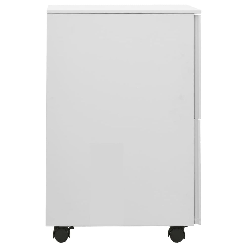 Ladeblok verrijdbaar 39x45x67 cm staal lichtgrijs MeubelReus