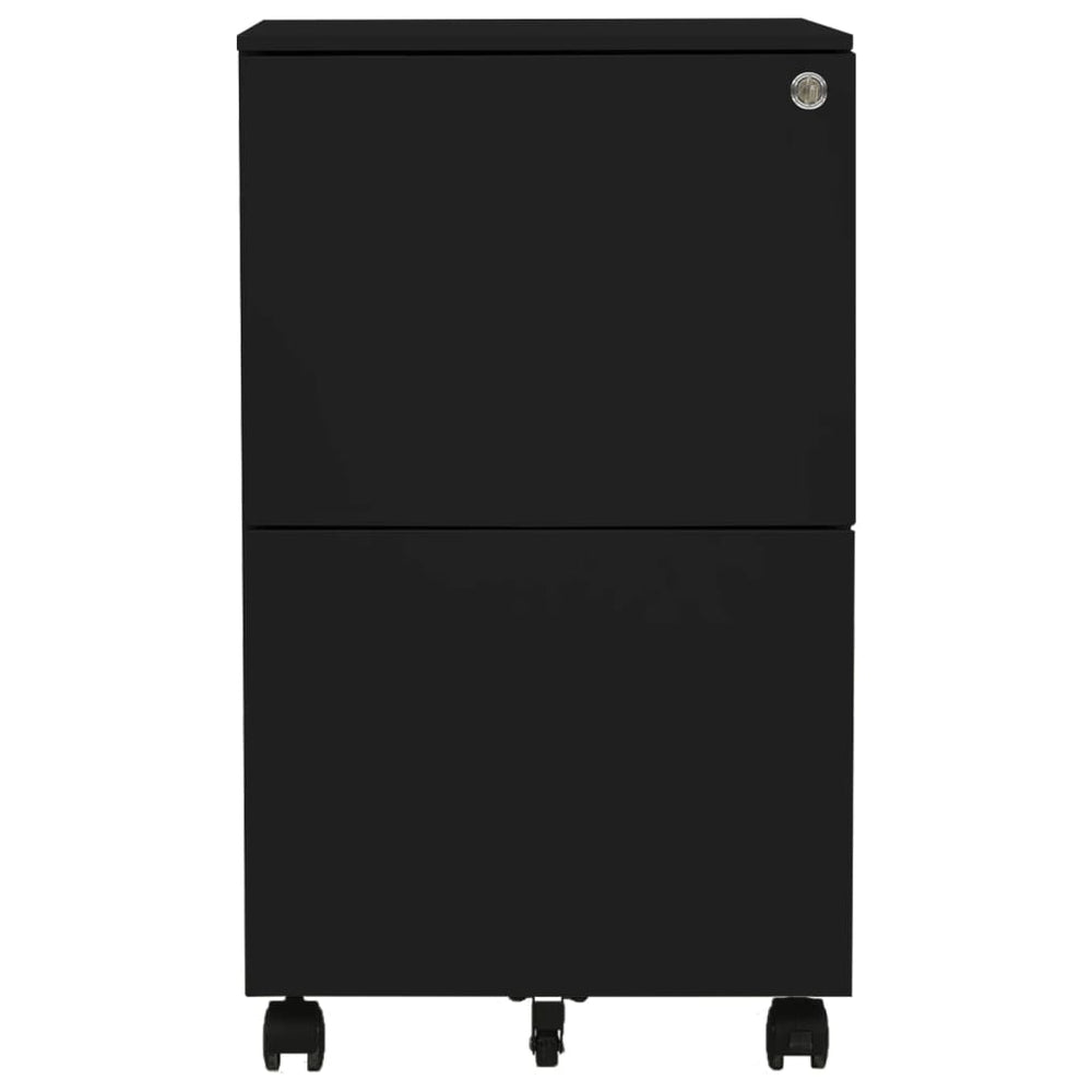 Ladeblok verrijdbaar 39x45x67 cm staal zwart MeubelReus