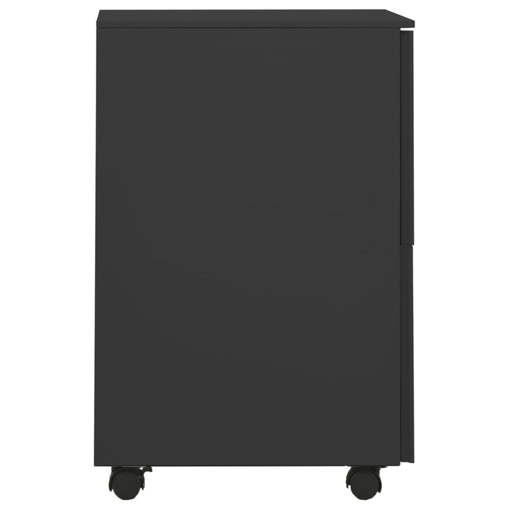 Ladeblok verrijdbaar 39x45x67 cm staal antracietkleurig MeubelReus