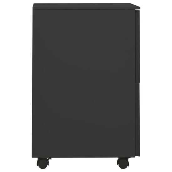 Ladeblok verrijdbaar 39x45x67 cm staal antracietkleurig MeubelReus