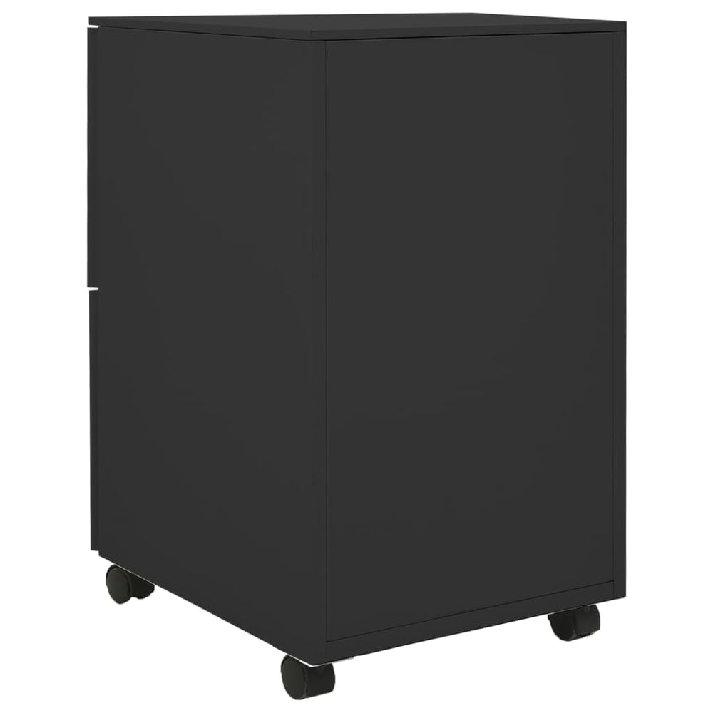 Ladeblok verrijdbaar 39x45x67 cm staal antracietkleurig MeubelReus