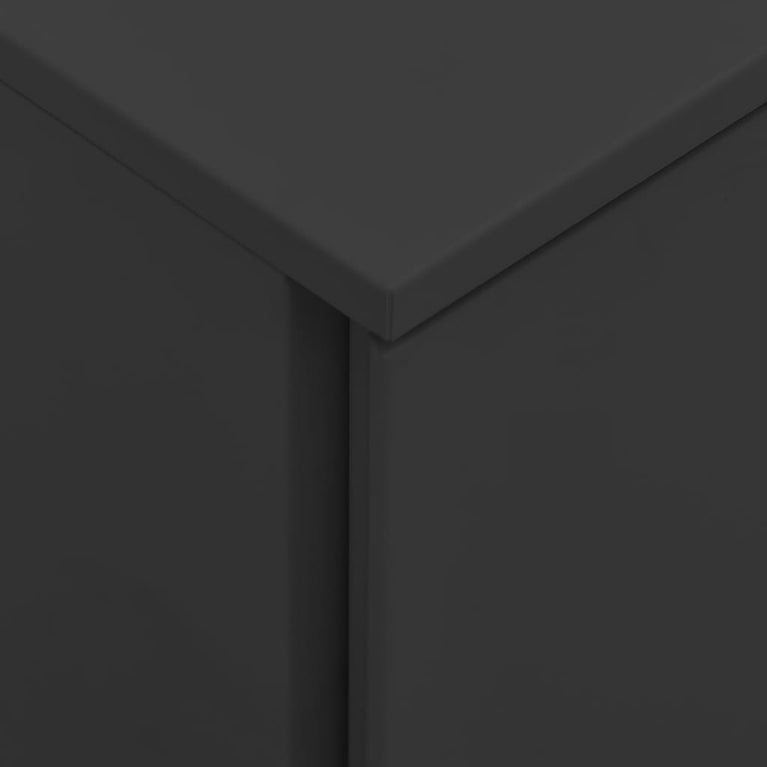 Ladeblok verrijdbaar 39x45x60 cm staal antracietkleurig MeubelReus