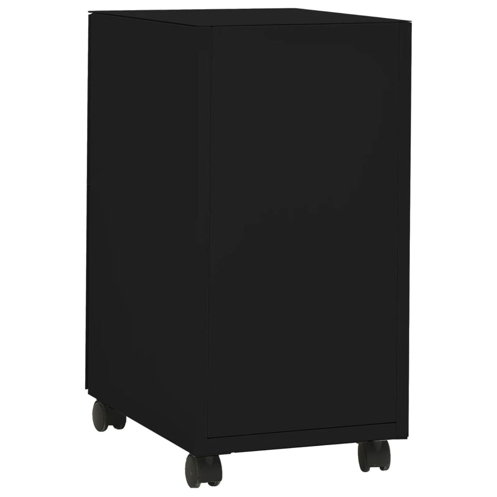 Ladeblok verrijdbaar 30x45x59 cm staal zwart MeubelReus