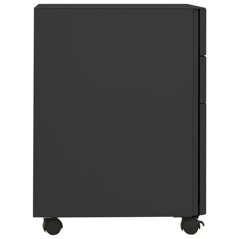 Ladeblok verrijdbaar 30x45x59 cm staal antracietkleurig MeubelReus