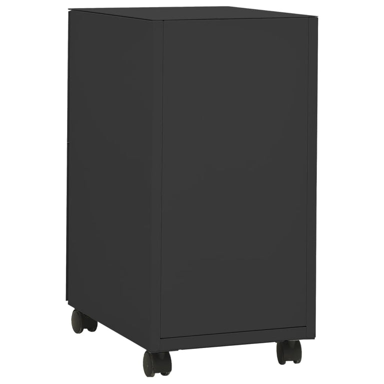 Ladeblok verrijdbaar 30x45x59 cm staal antracietkleurig MeubelReus