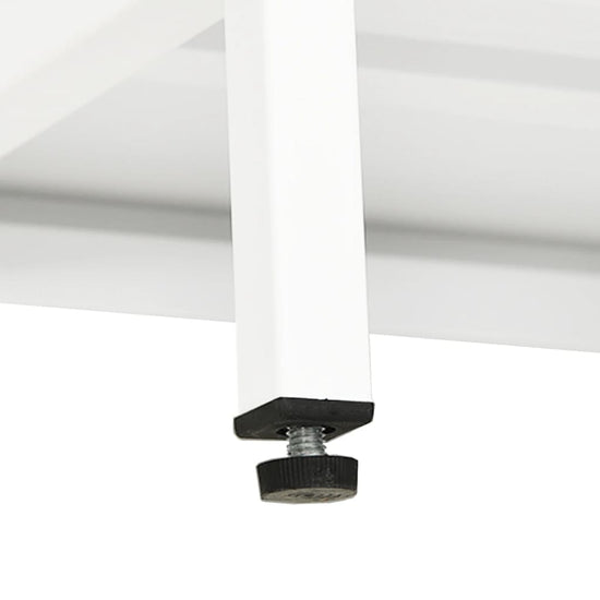 Tv-meubel 90x30x44 cm staal en glas wit MeubelReus