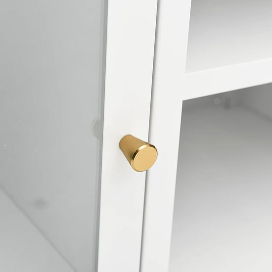 Tv-meubel 105x35x52 cm staal en glas wit MeubelReus