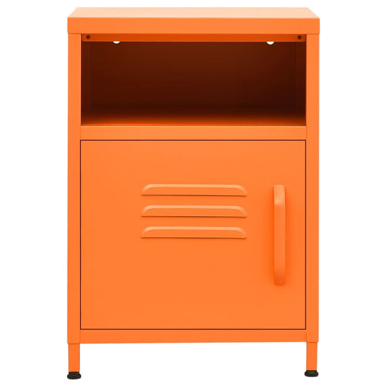 Nachtkastje 35x35x51 cm staal oranje MeubelReus