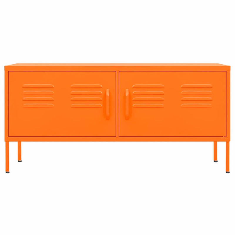 Tv-meubel 105x35x50 cm staal oranje