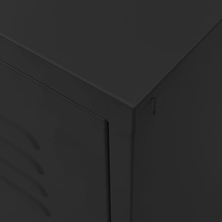 Tv-meubel 105x35x50 cm staal zwart