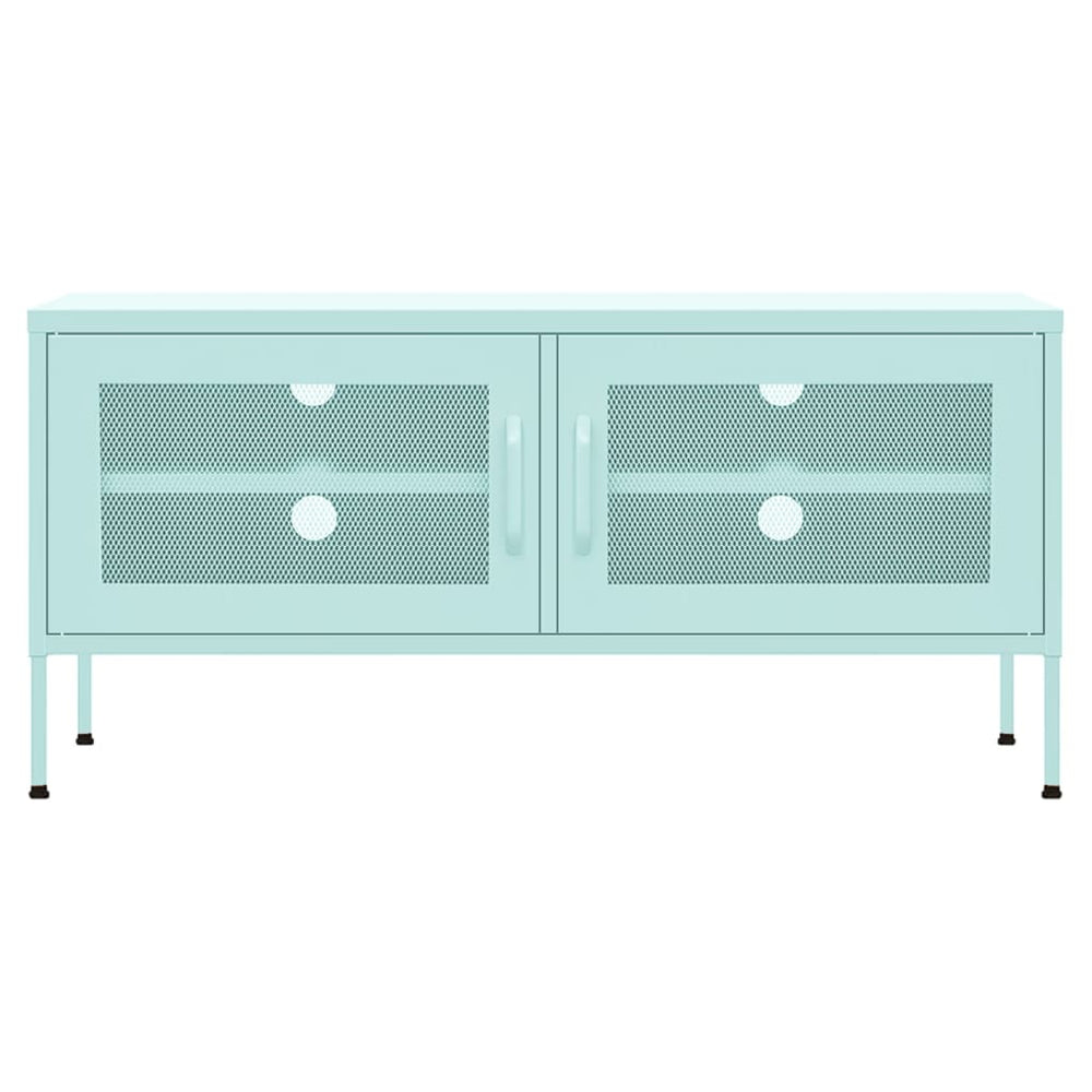Tv-meubel 105x35x50 cm staal mintkleurig MeubelReus