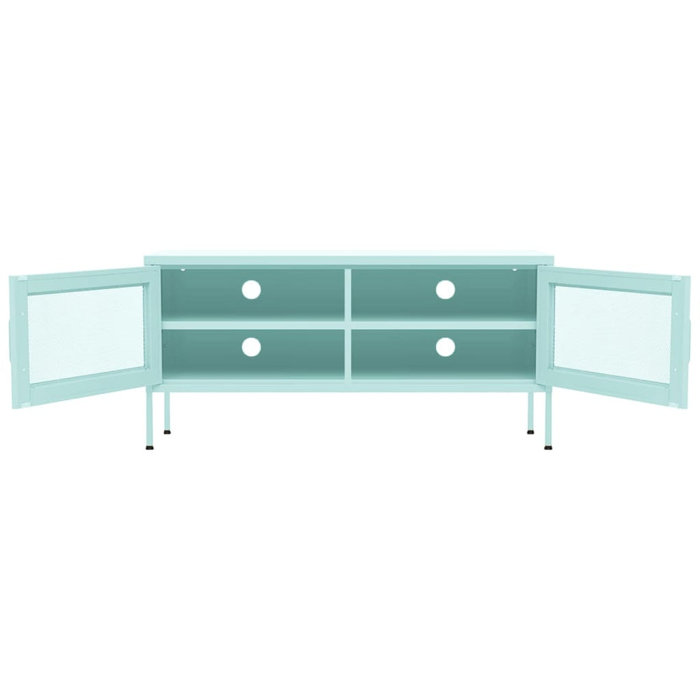 Tv-meubel 105x35x50 cm staal mintkleurig MeubelReus
