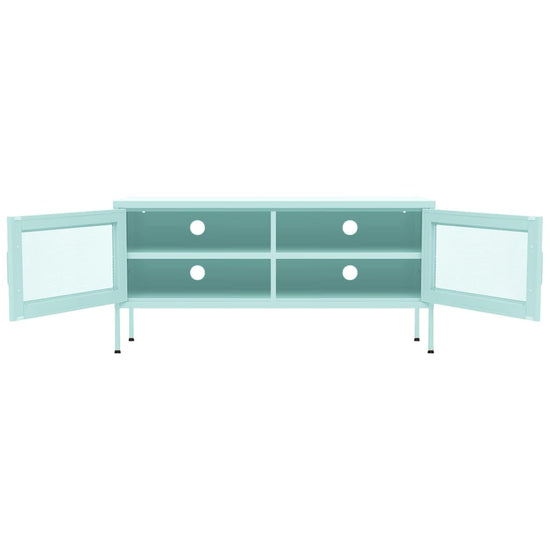 Tv-meubel 105x35x50 cm staal mintkleurig MeubelReus