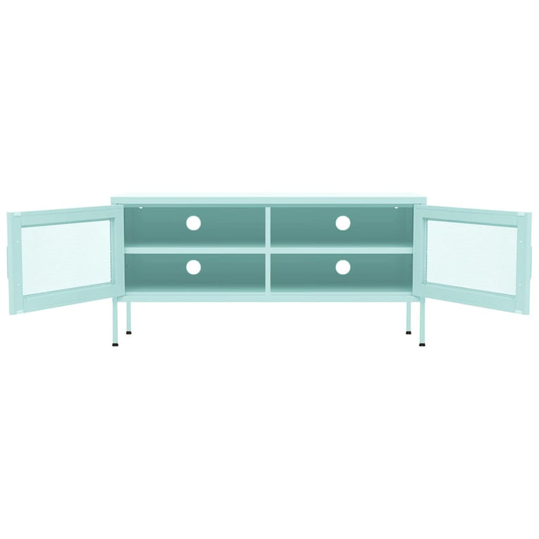 Tv-meubel 105x35x50 cm staal mintkleurig MeubelReus