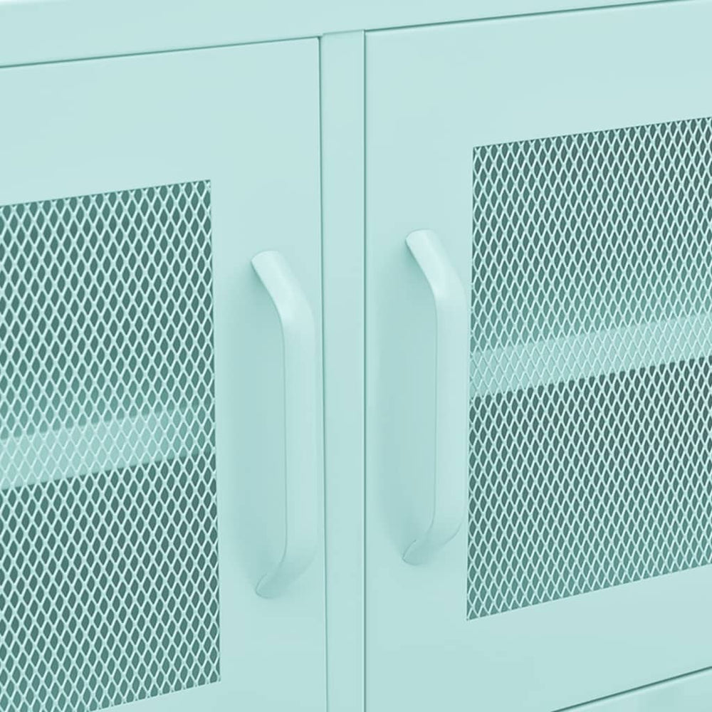 Tv-meubel 105x35x50 cm staal mintkleurig MeubelReus